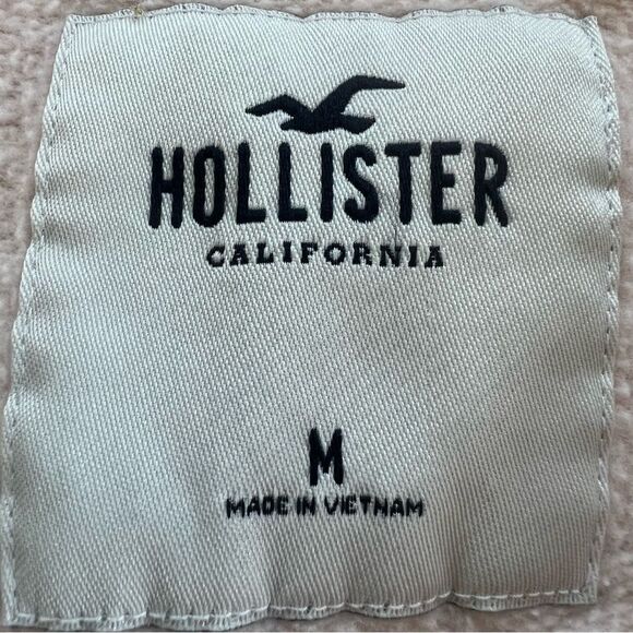 Y2K Rare Hollister Petal Pink Graphic California Long Sleeve Crop Sweatshirt - M - Picture 7 of 11